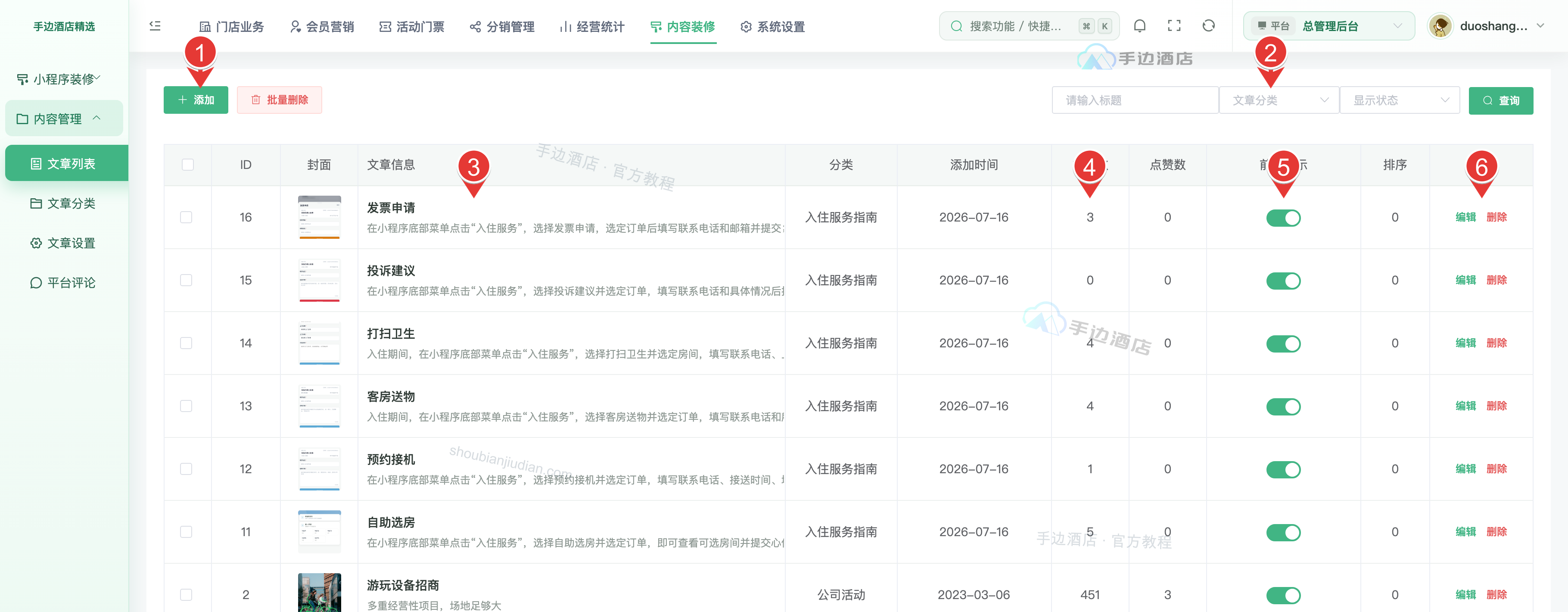 文章列表