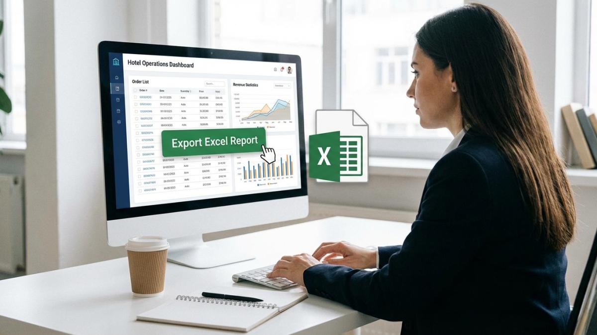 酒店预定系统Excel导出报表