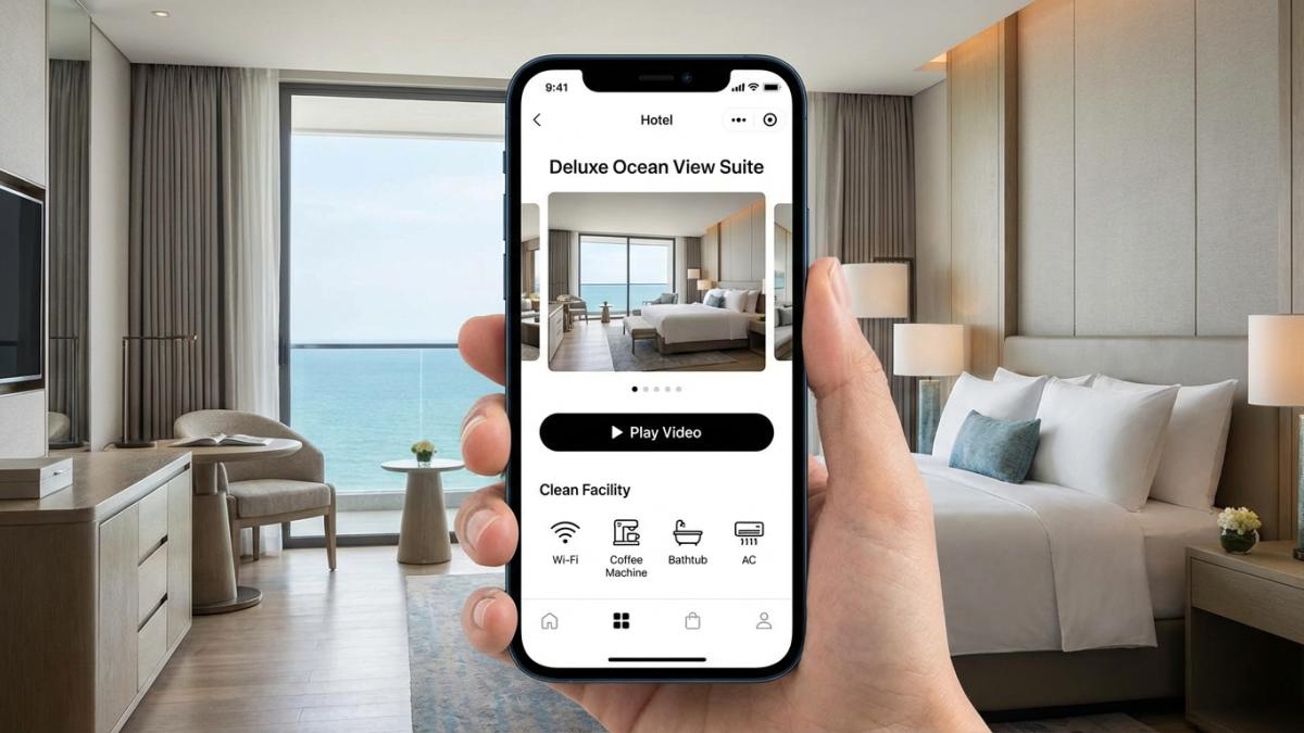 酒店小程序房型详情页图片视频展示