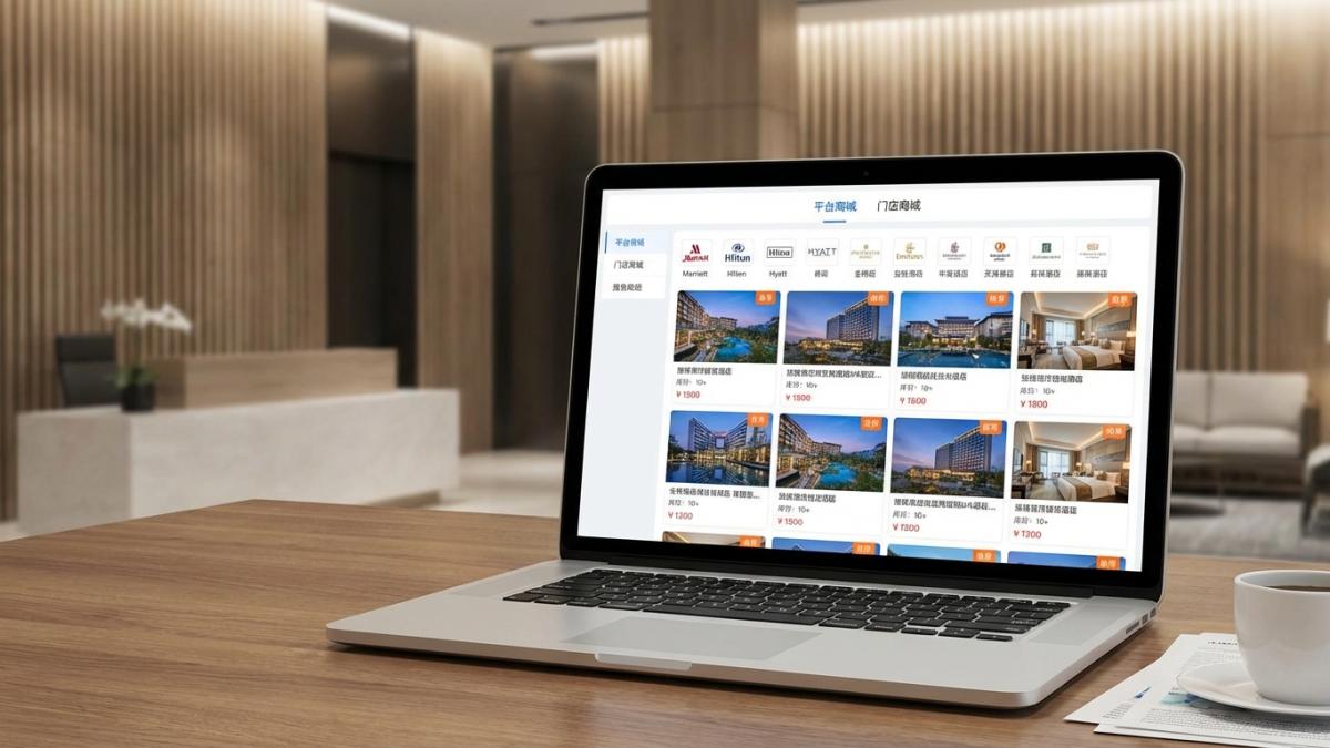 酒店平台小程序双层级商城