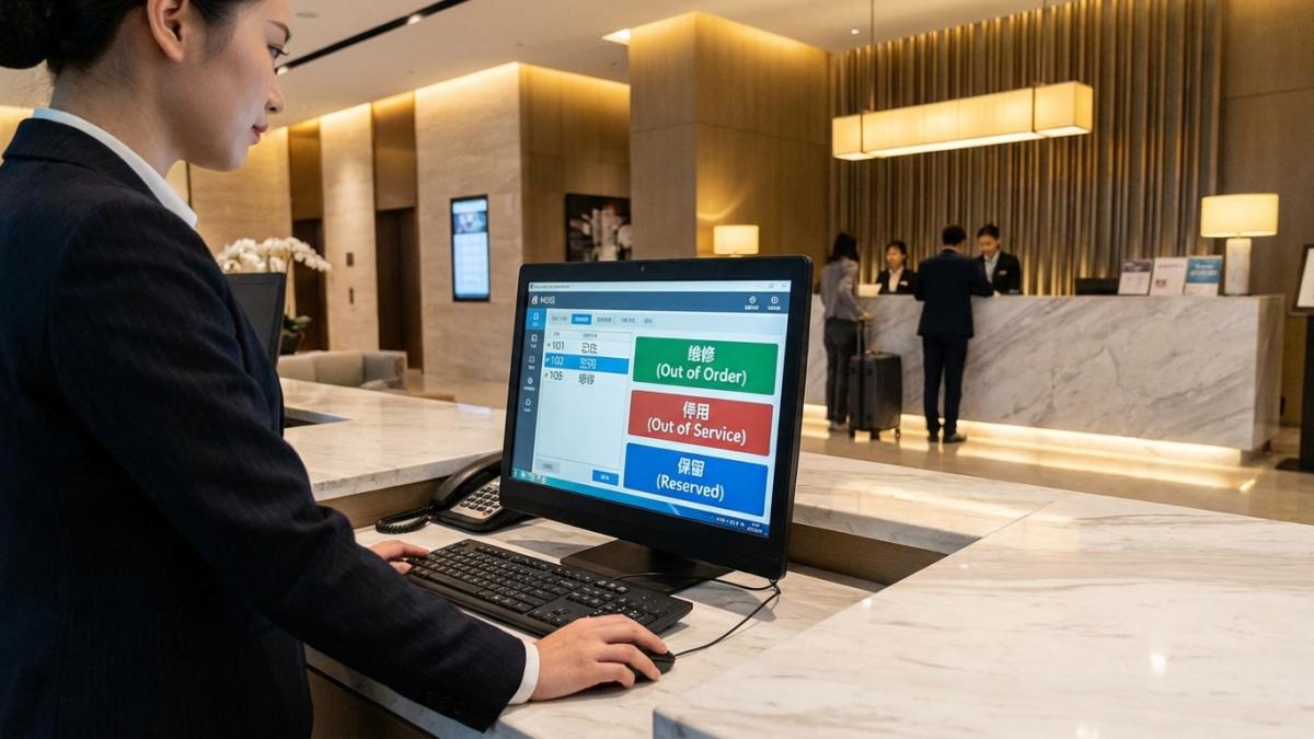酒店订房系统维修停用与保留房设置
