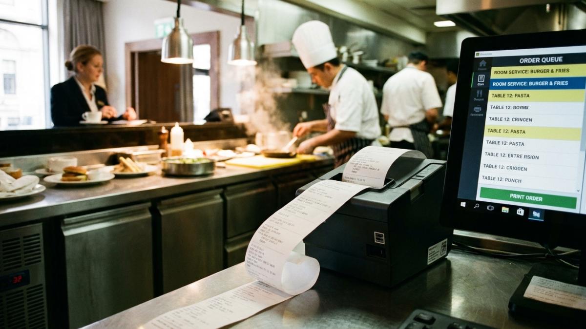酒店点餐对接小票打印机出单