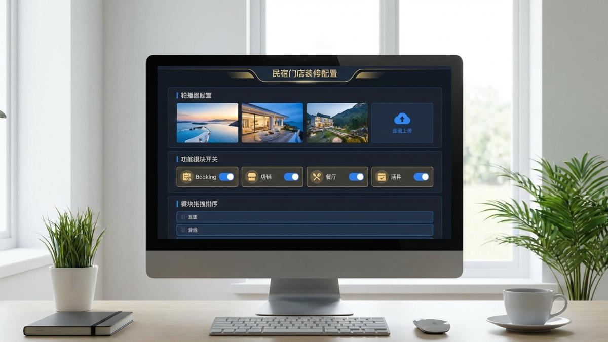 多商户民宿小程序门店独立装修配置