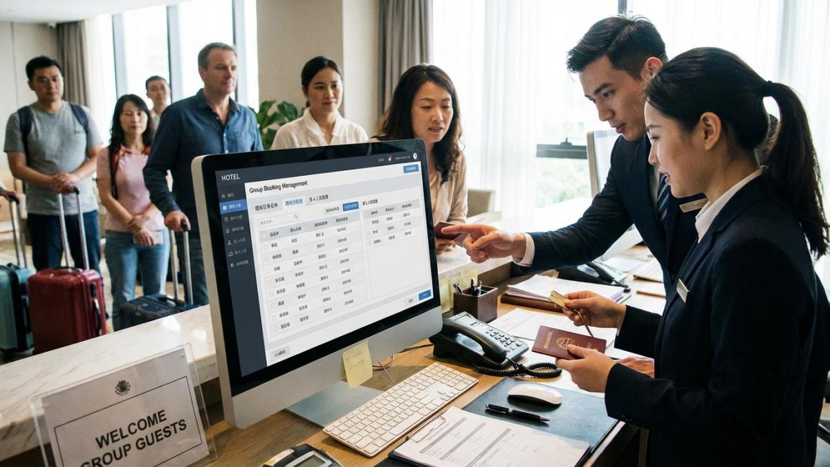 酒店预定系统团体订单与分房表