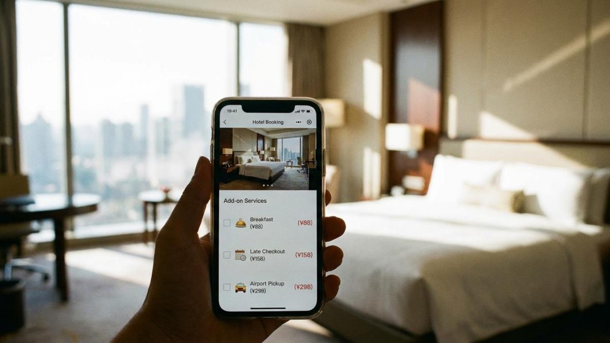 酒店小程序下单页加购服务