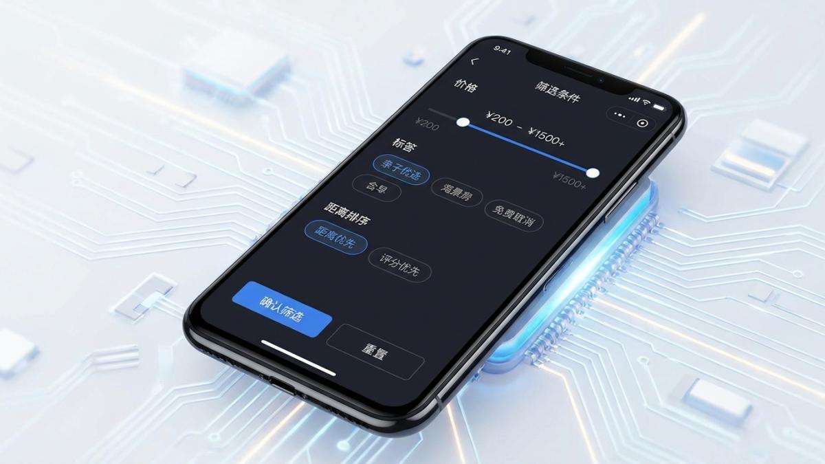 酒店平台小程序列表筛选