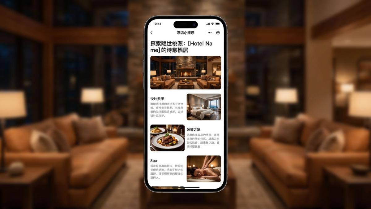 酒店小程序图文资讯