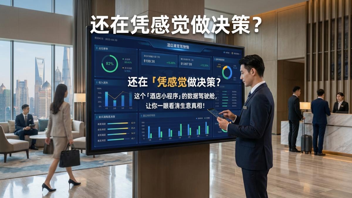 还在凭感觉做决策？这个「酒店小程序」的数据驾驶舱，让你一眼看清生意真相！.jpg